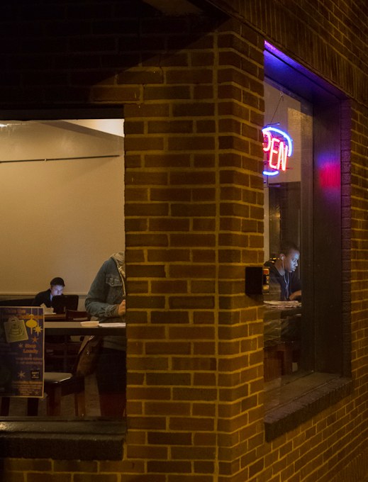 Nighttime Cafe, Ithaca, NY (December 2012)