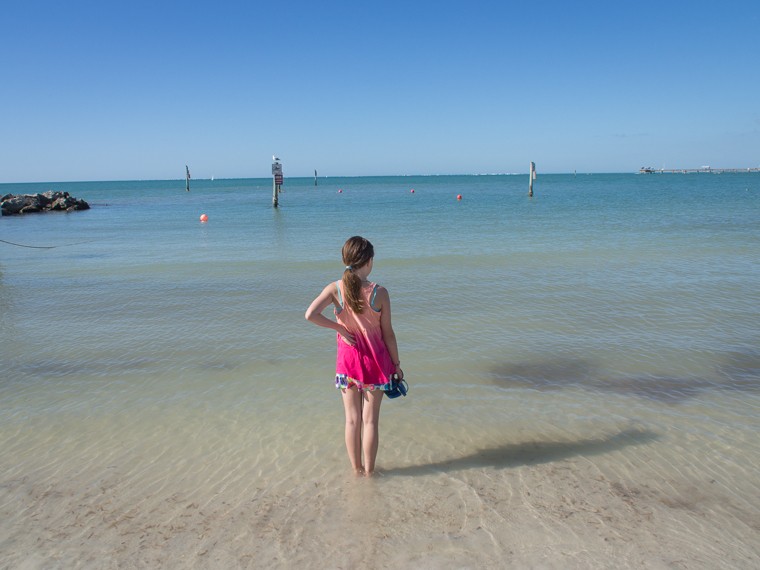 My Daughter Facing the Gulf, Clearwater Beach, FL (Feb 2014)