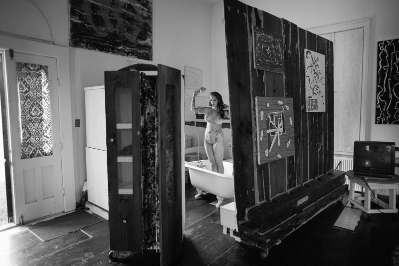 Makeshift Bathroom, Trumansburg, NY (Aug 2013)